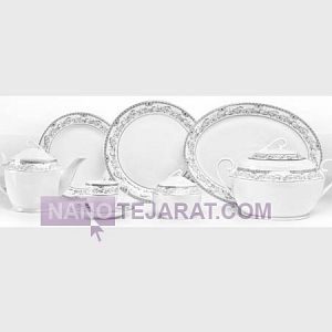 سرویس چینی آرین نقره ای سرویس چینی آرین نقره ای